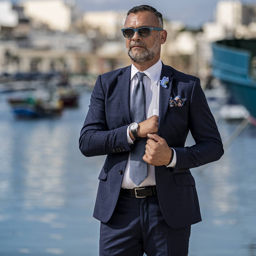 Navy summer sale suit