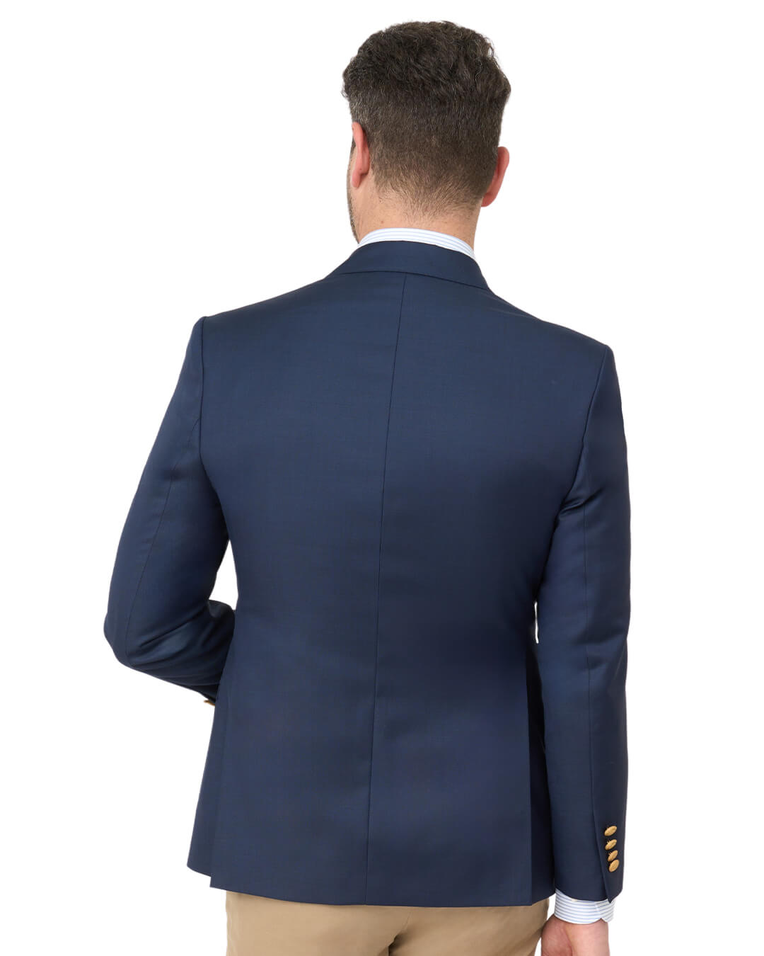 Classic Gold Button Blazer