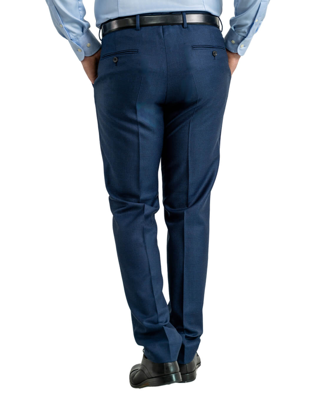 Blue Vitale Barberis Canonico Super 110s Birdseye Suit