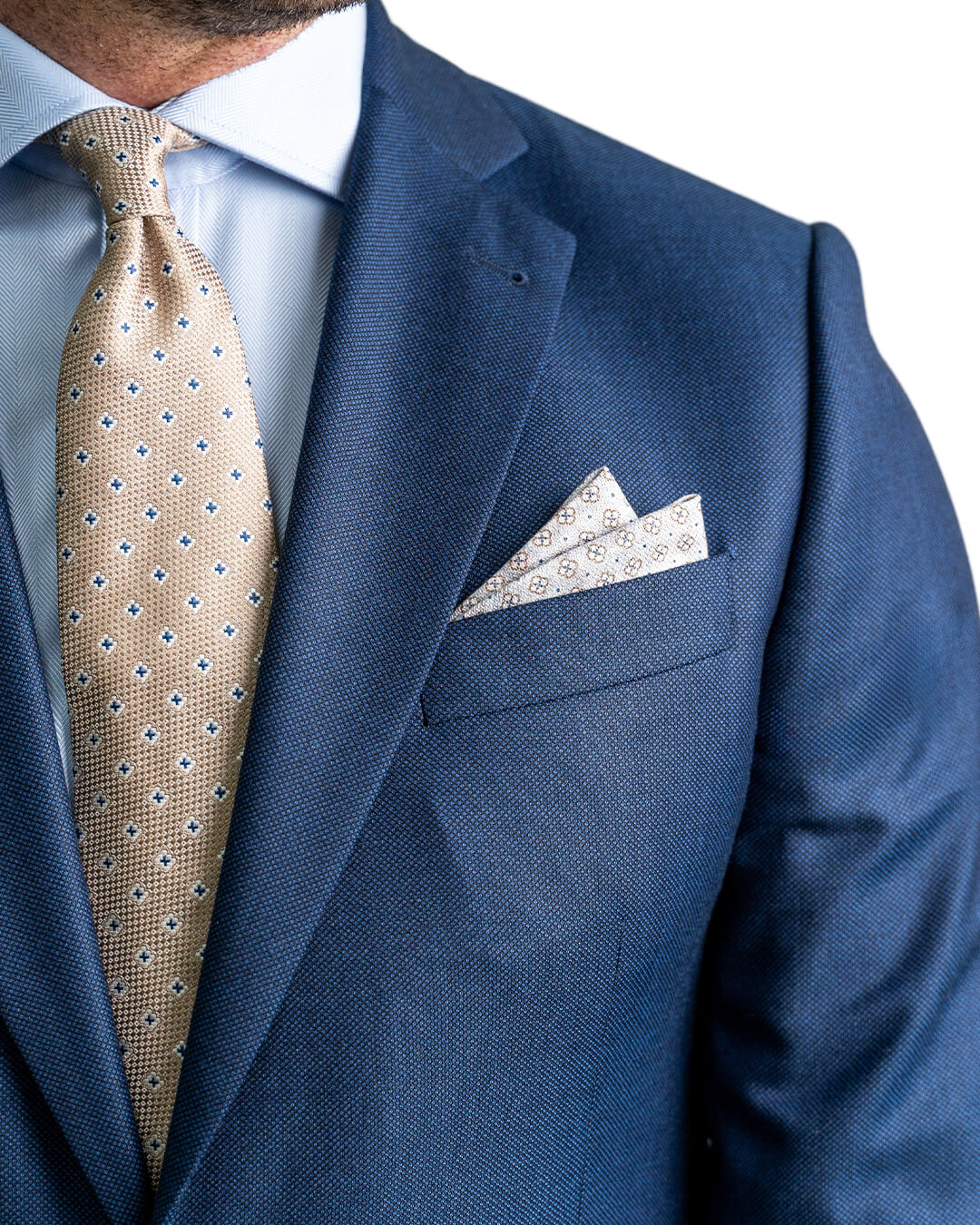 Blue Vitale Barberis Canonico Super 110s Birdseye Suit