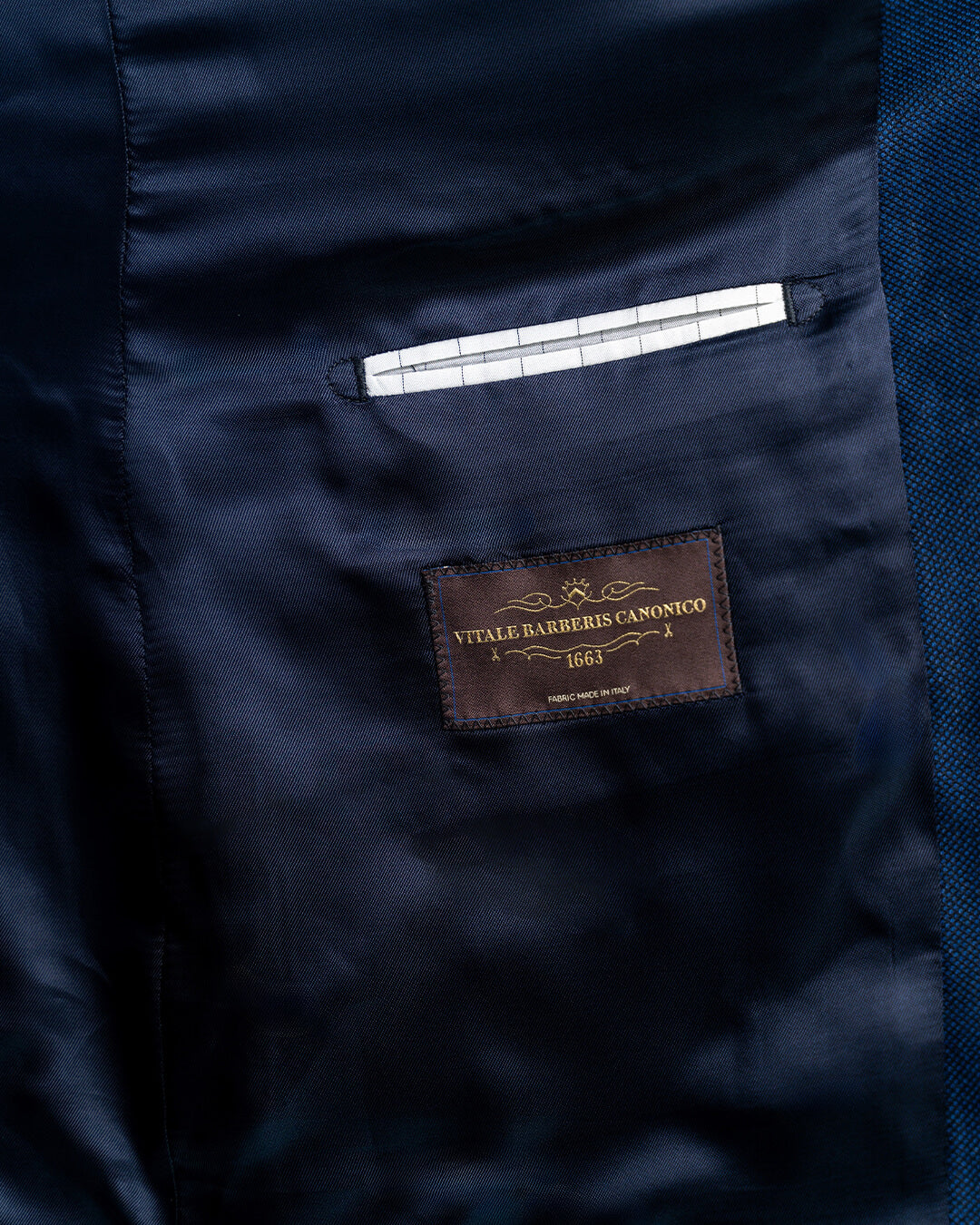 Blue Vitale Barberis Canonico Super 110s Birdseye Suit