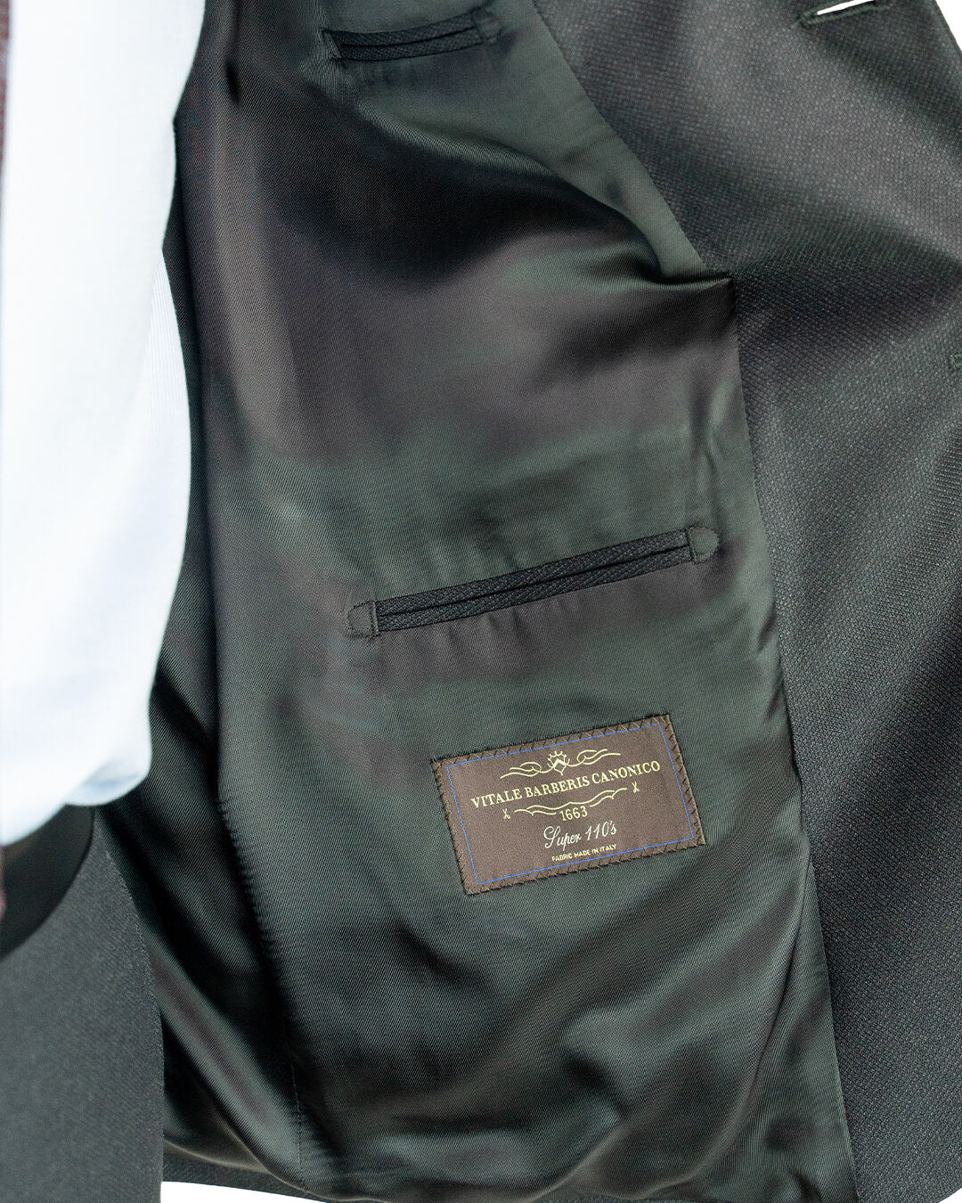 Charcoal Vitale Barberis Canonico Super 110s Birdseye Suit