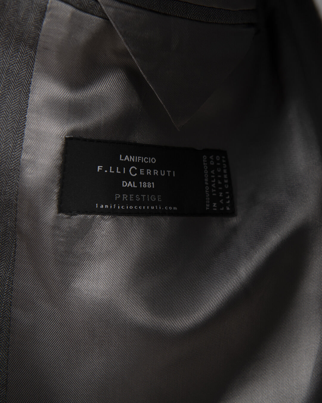 Lanificio F.lli Cerruti Grey Herringbone Suit Mix & Match