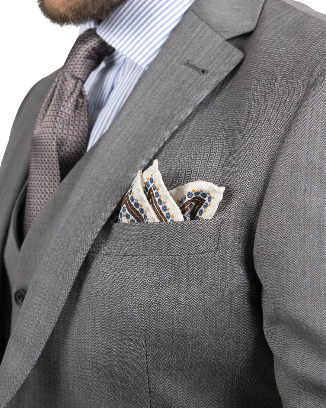 Lanificio F.lli Cerruti Grey Herringbone Suit Mix & Match