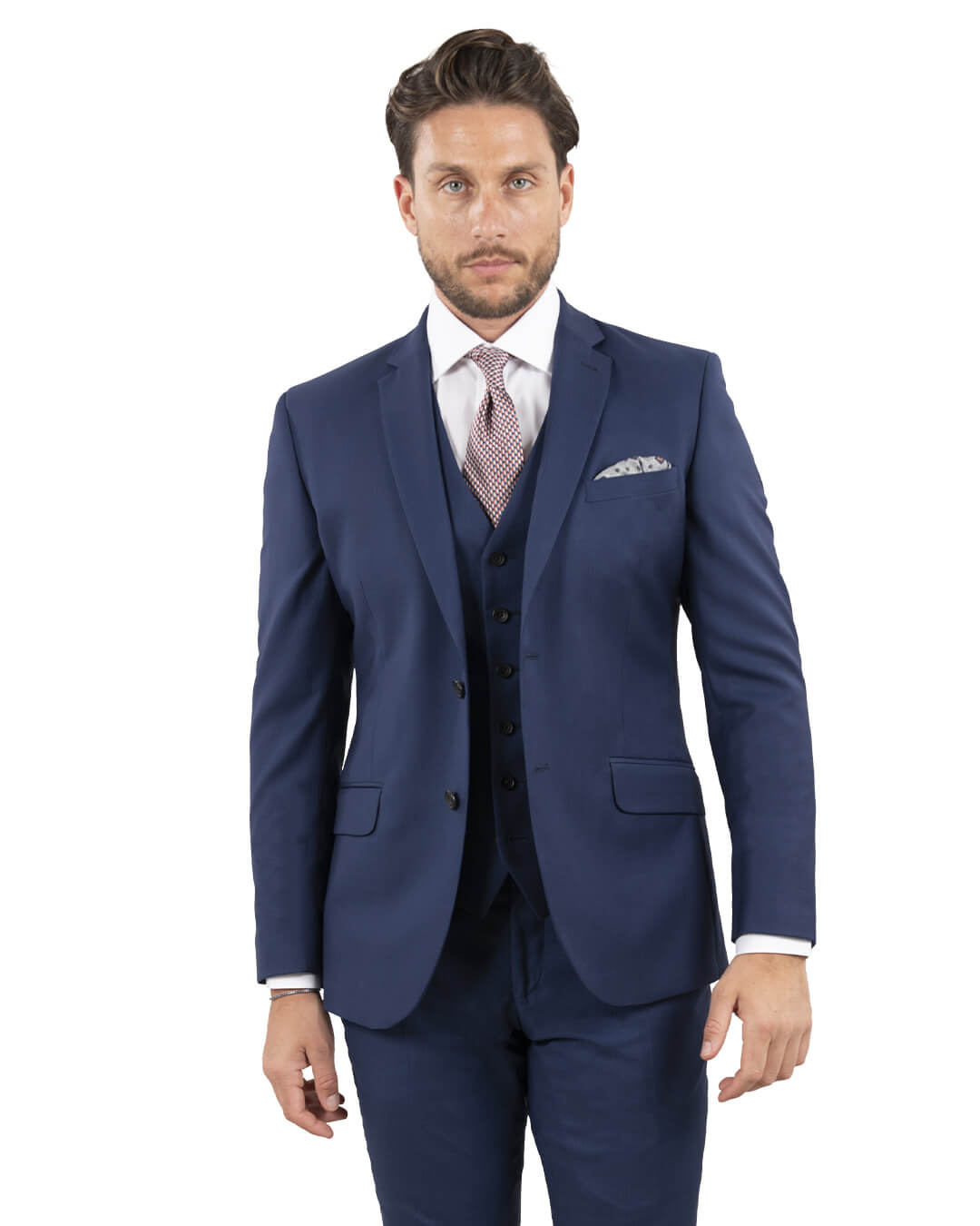 Lanificio F.lli Cerruti Blue Herringbone Suit Mix & Match