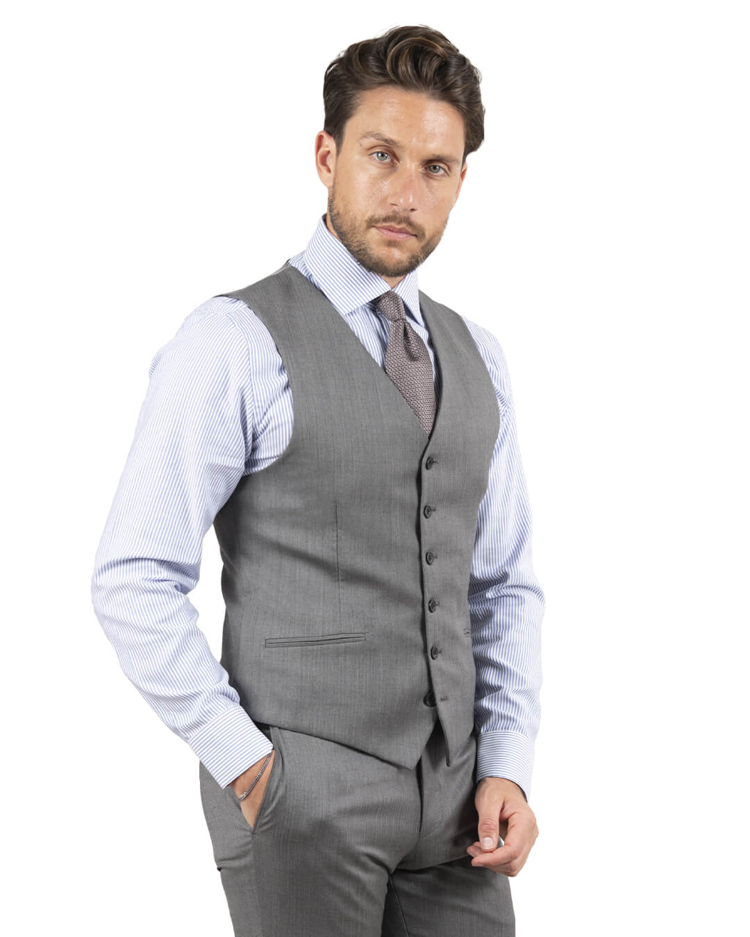 Lanificio F.lli Cerruti Grey Herringbone Suit Mix & Match