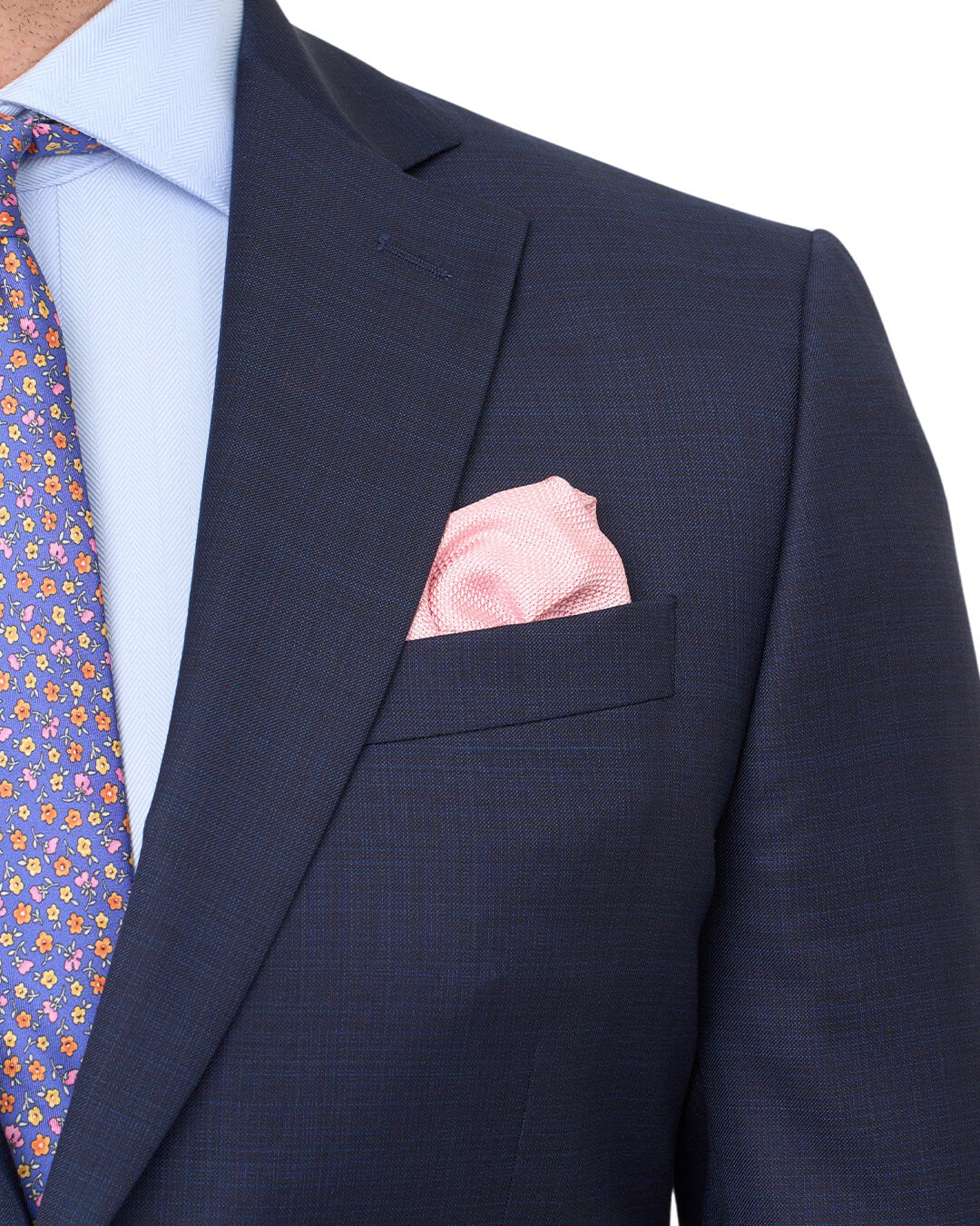 Blue F.Lli Cerruti Super 130S Sharkskin Suit