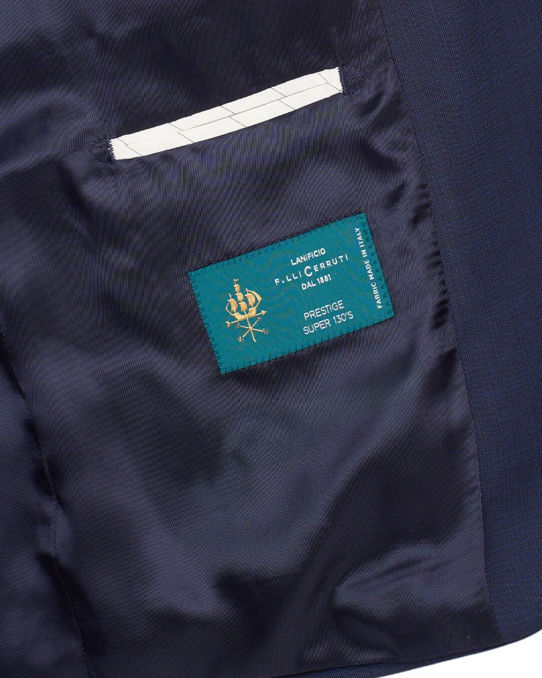 Blue F.Lli Cerruti Super 130S Sharkskin Suit