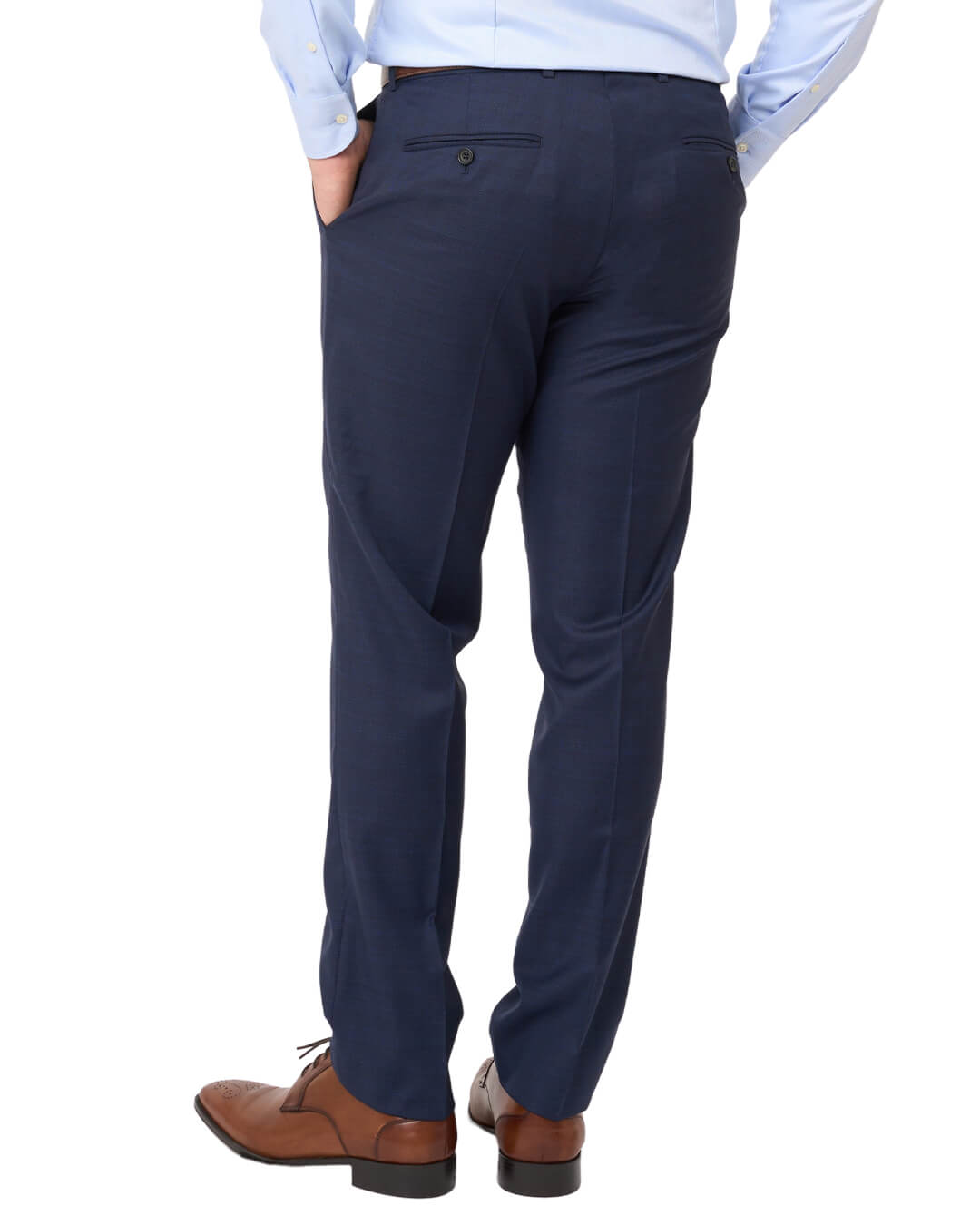 Blue F.Lli Cerruti Super 130S Sharkskin Suit