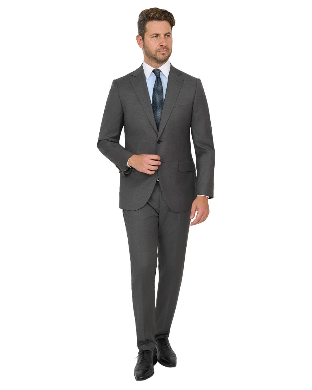 Gagliardi Grey Suit Cerruti Grey Sharkskin Super 130S