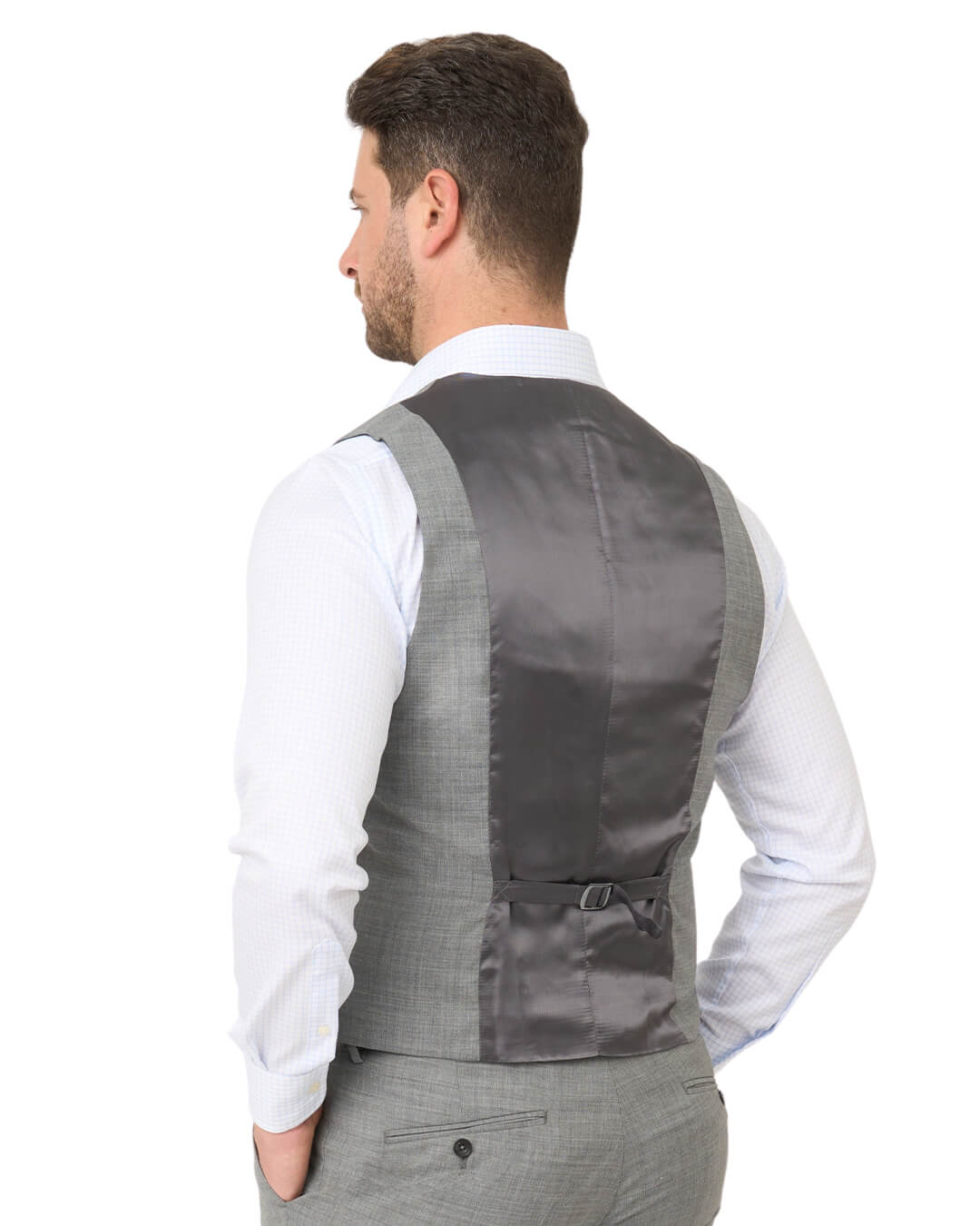 Grey Lanificio F. Lli Cerruti Tropical Suit Waistcoat