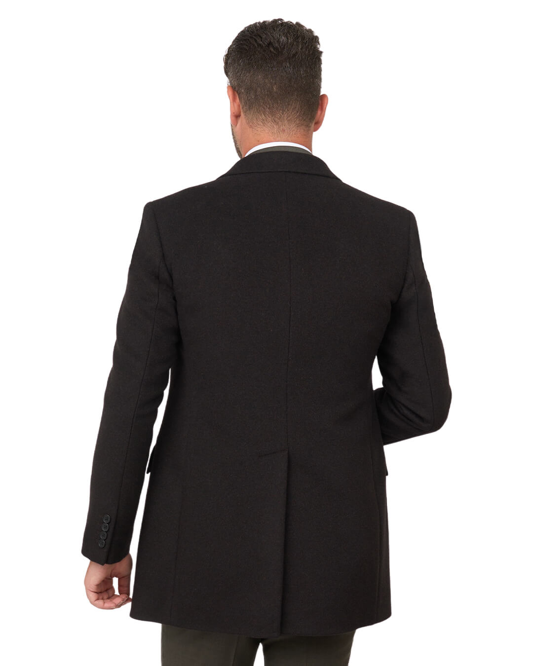 Gagliardi Brown Wool Blend Overcoat
