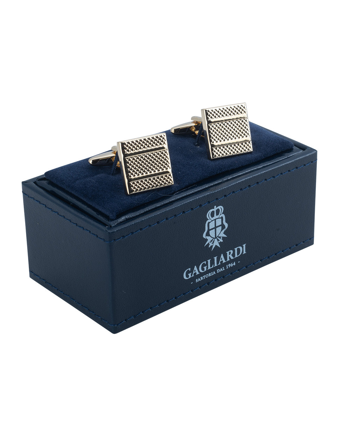 Textured Gold Square Cufflinks