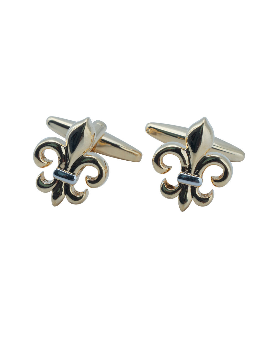 Gold Fleur De Lys Cufflinks