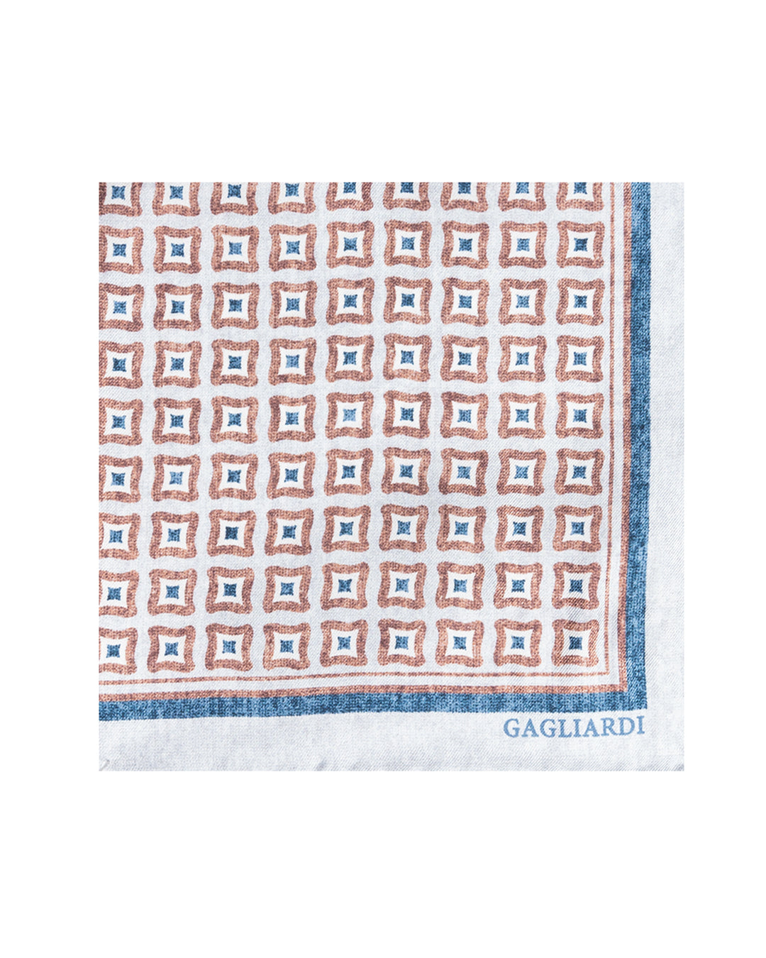 Grey Squares Italian Silk Pocket Square