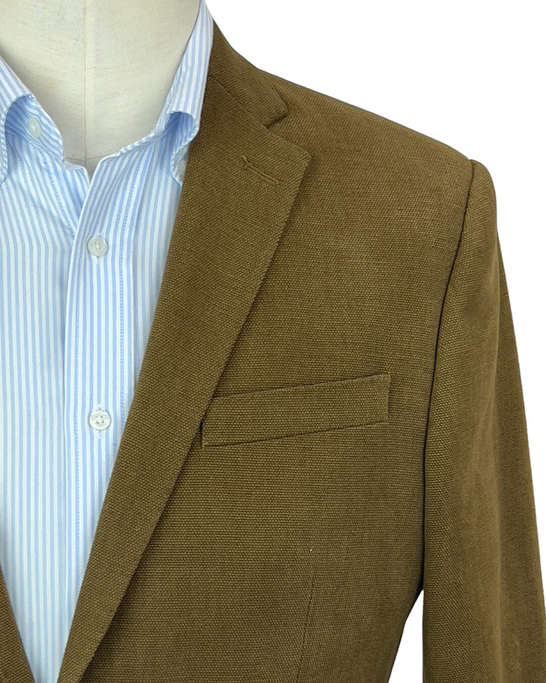 Camel Basketweave Cotton Jacket