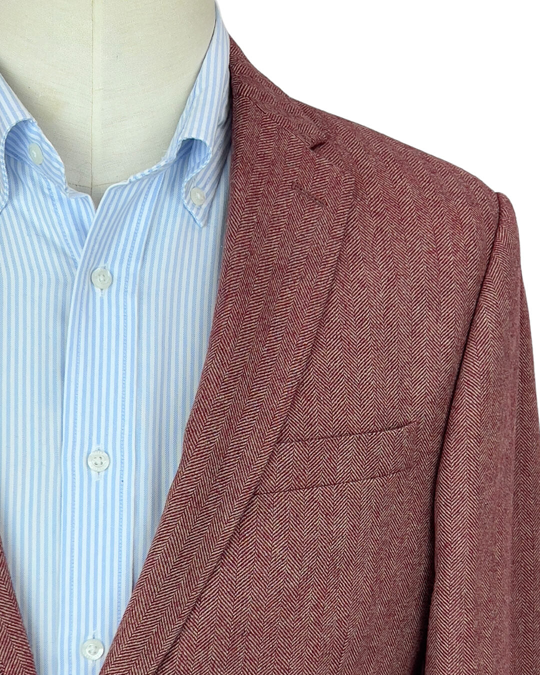 Red Herringbone Jacket