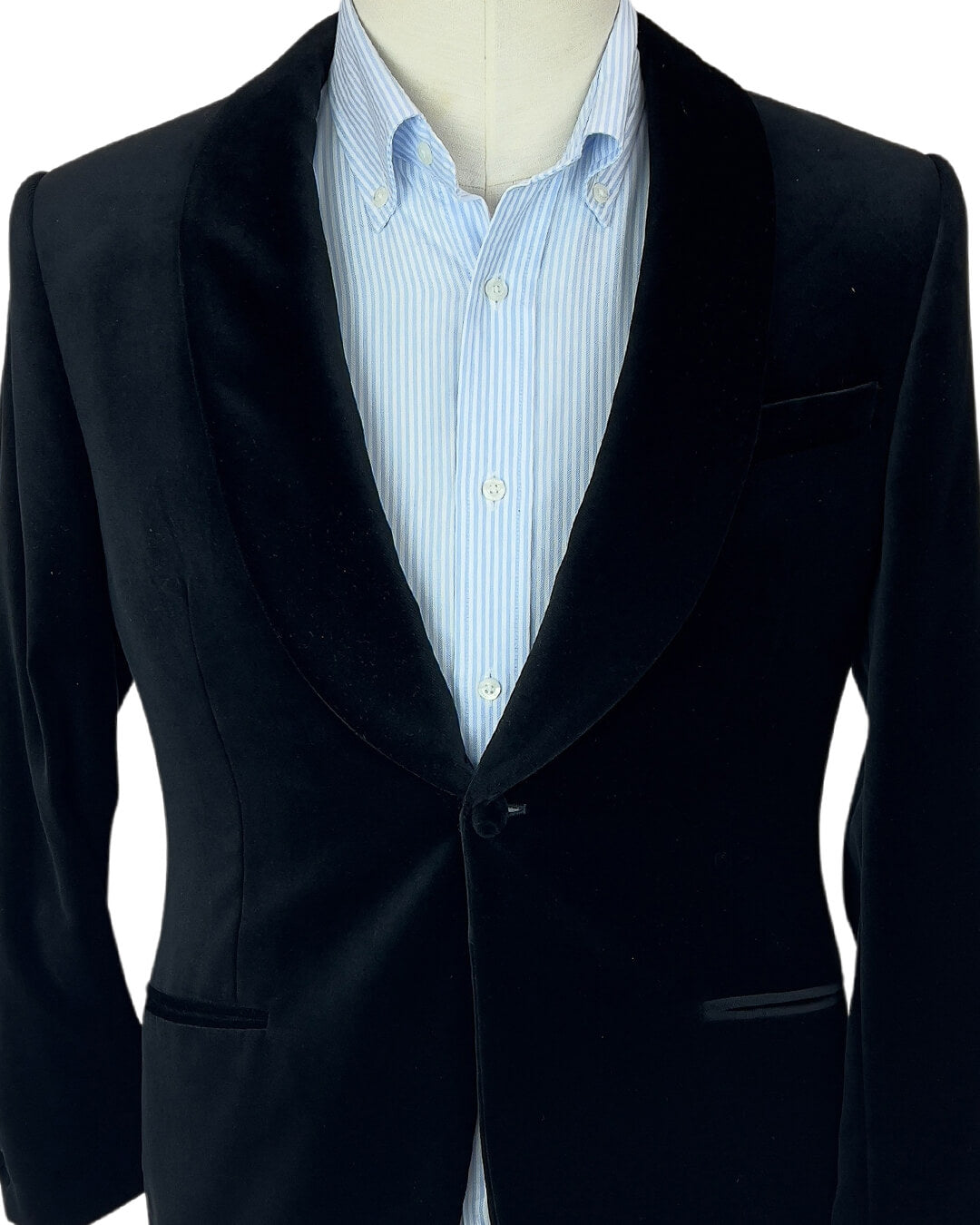 Black Velvet Shawl Collar Dinner Jacket