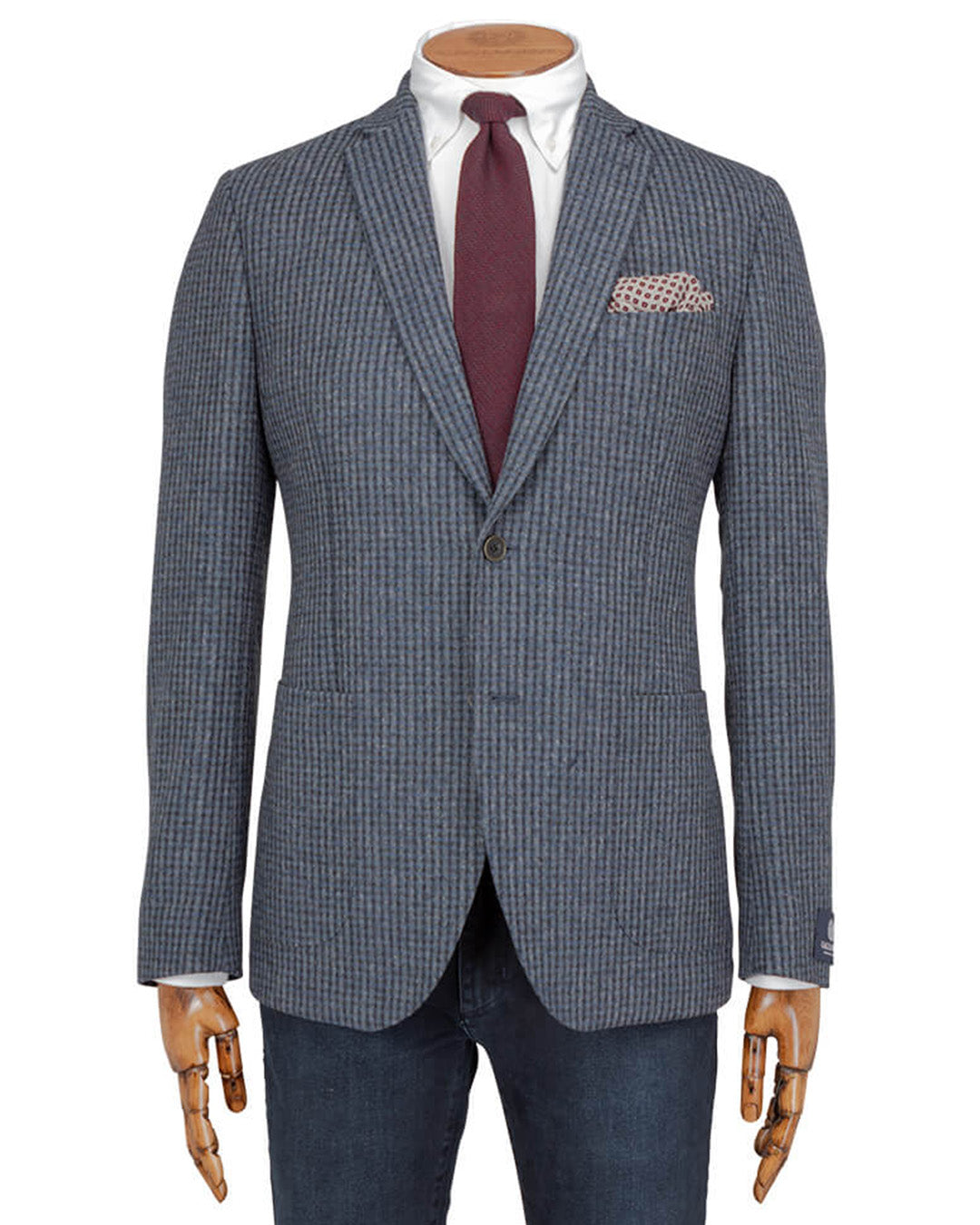 Navy Gingham Jacket