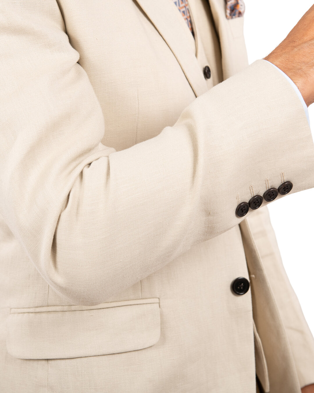Gagliardi Stone Linen Jacket