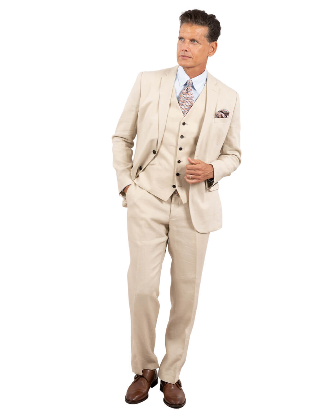 Gagliardi Stone Linen Jacket