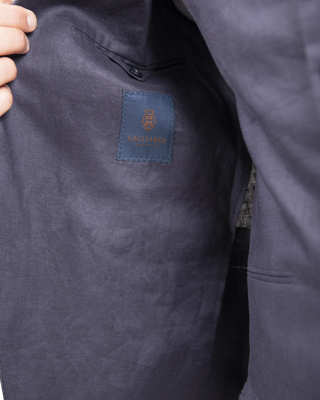 Gagliardi Navy Linen Jacket