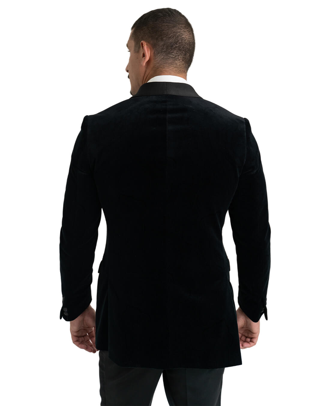 Printed Velvet Evening Jacket