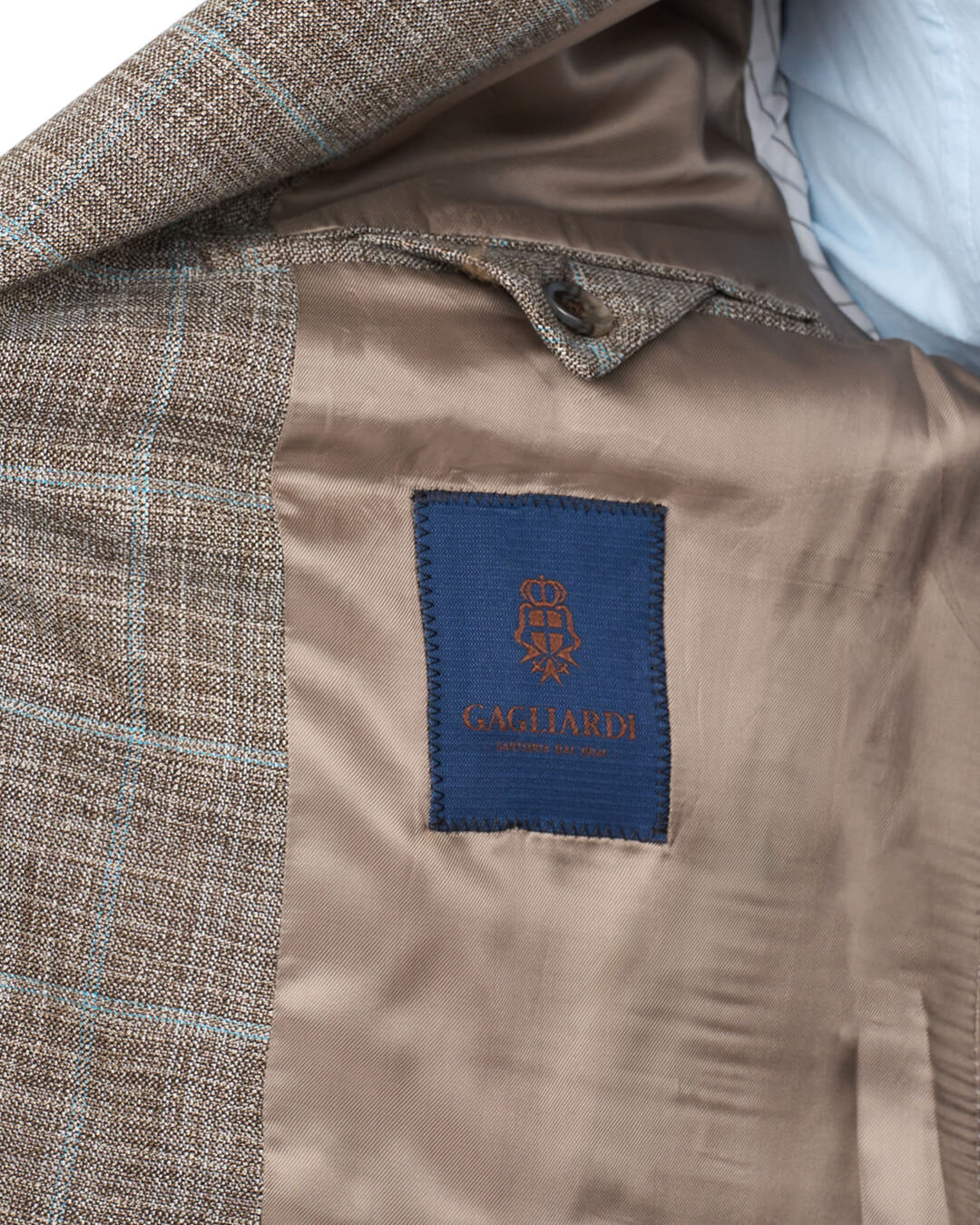 Beige Mouline Windowpane Jacket