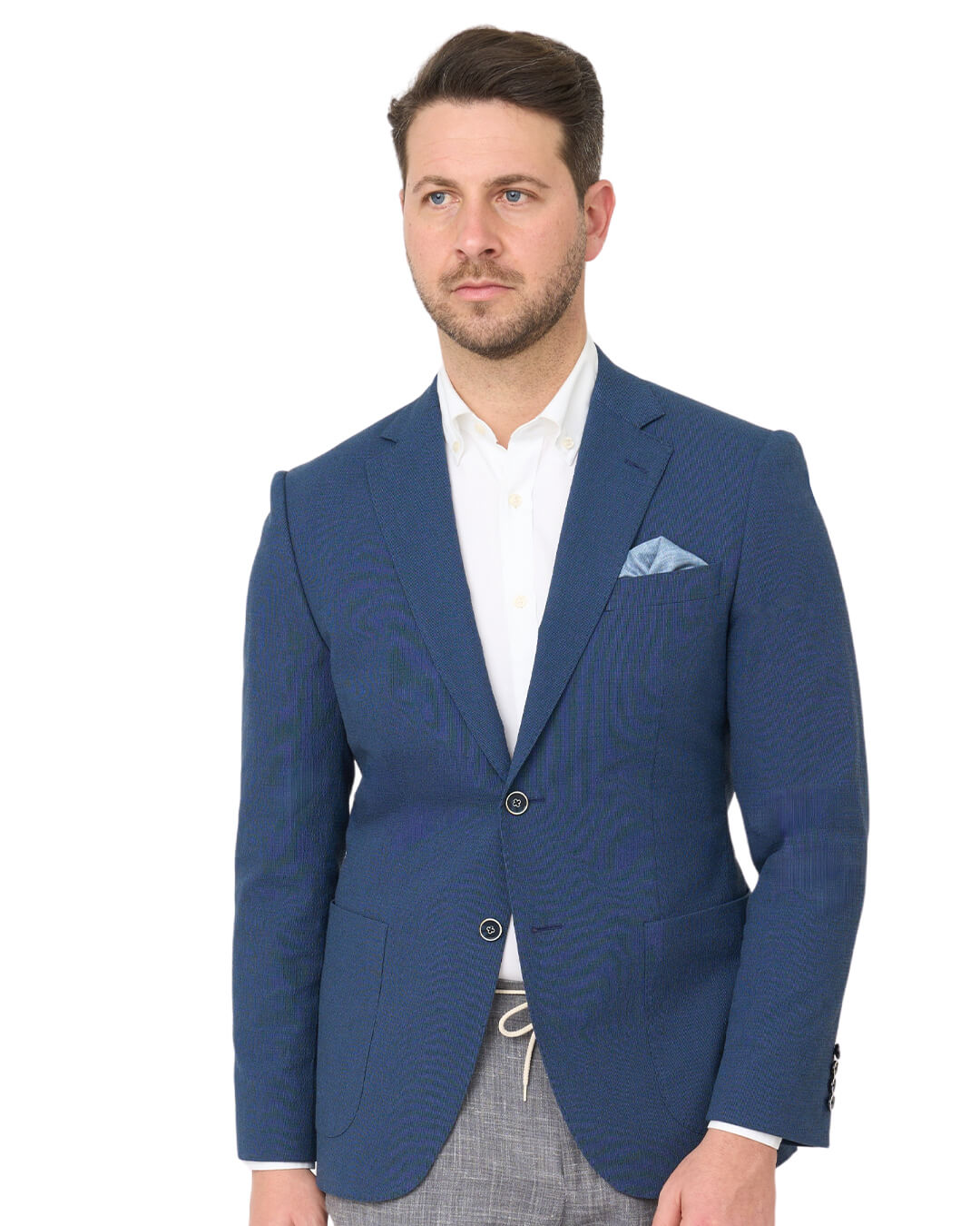 Navy Italian Seersucker Jacket