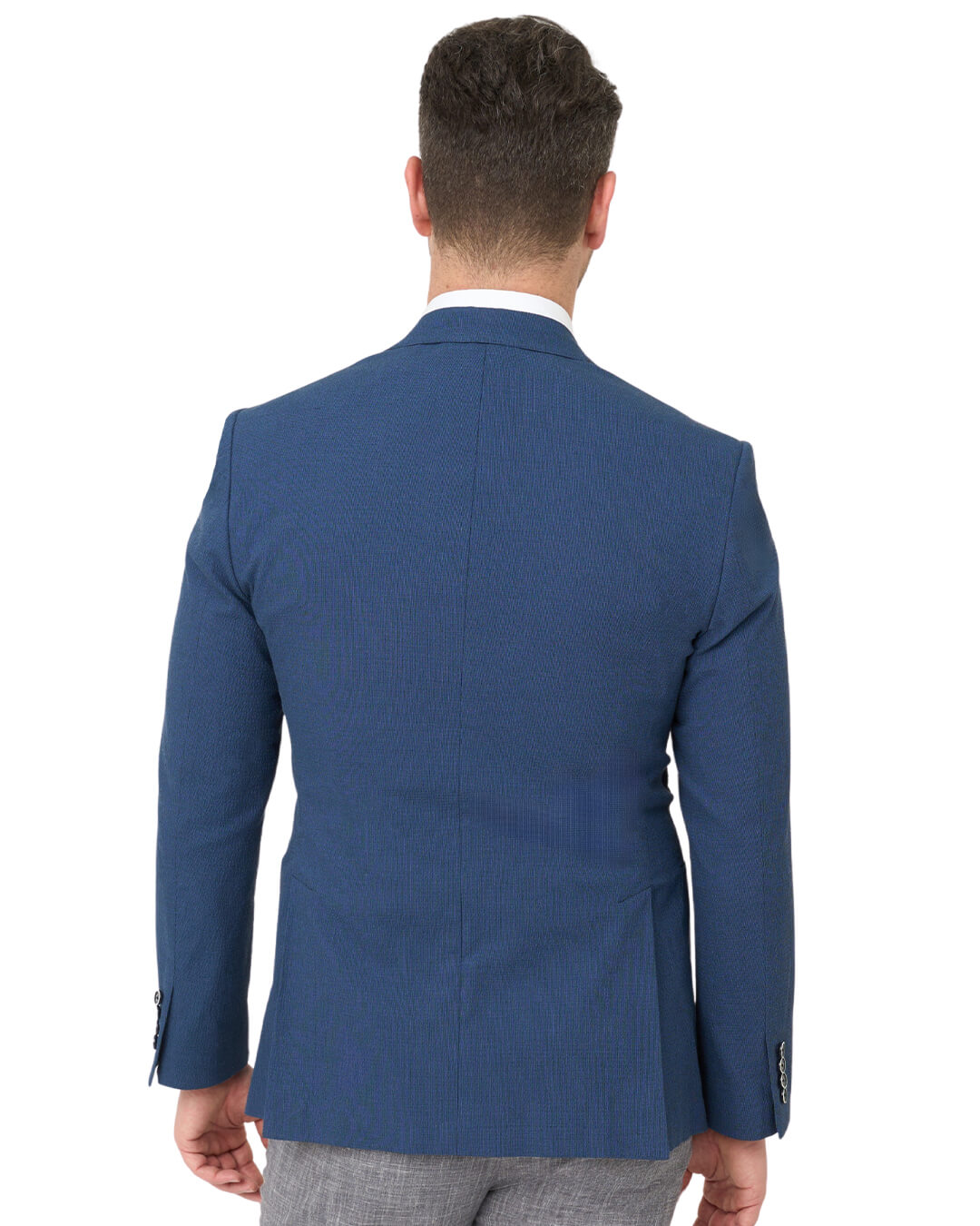 Navy Italian Seersucker Jacket