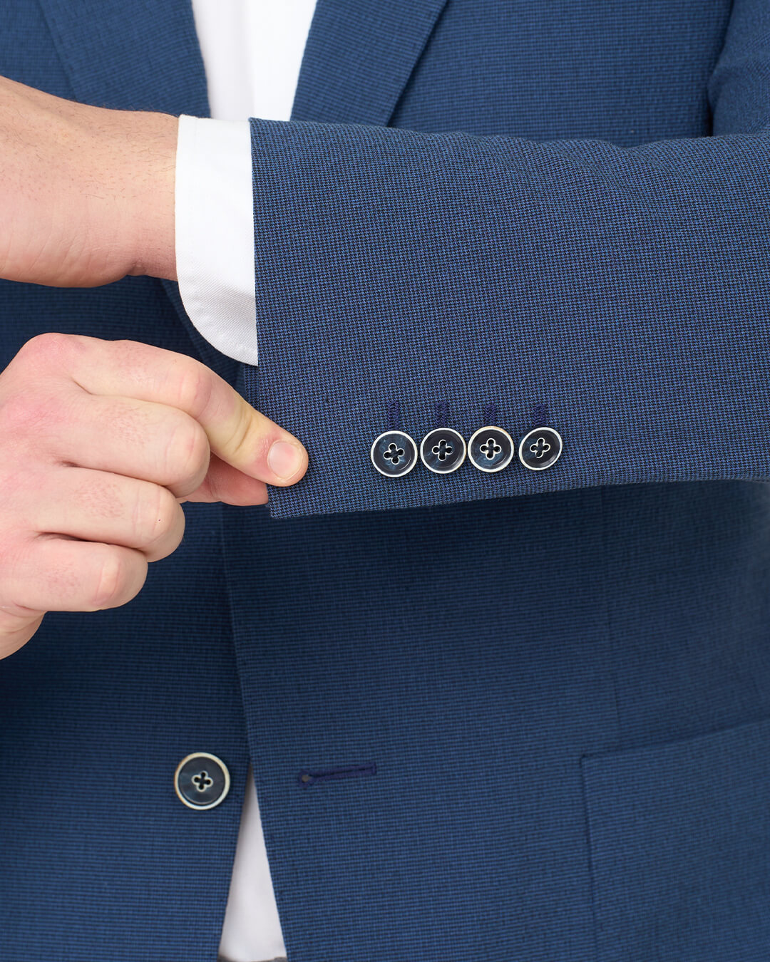 Navy Italian Seersucker Jacket