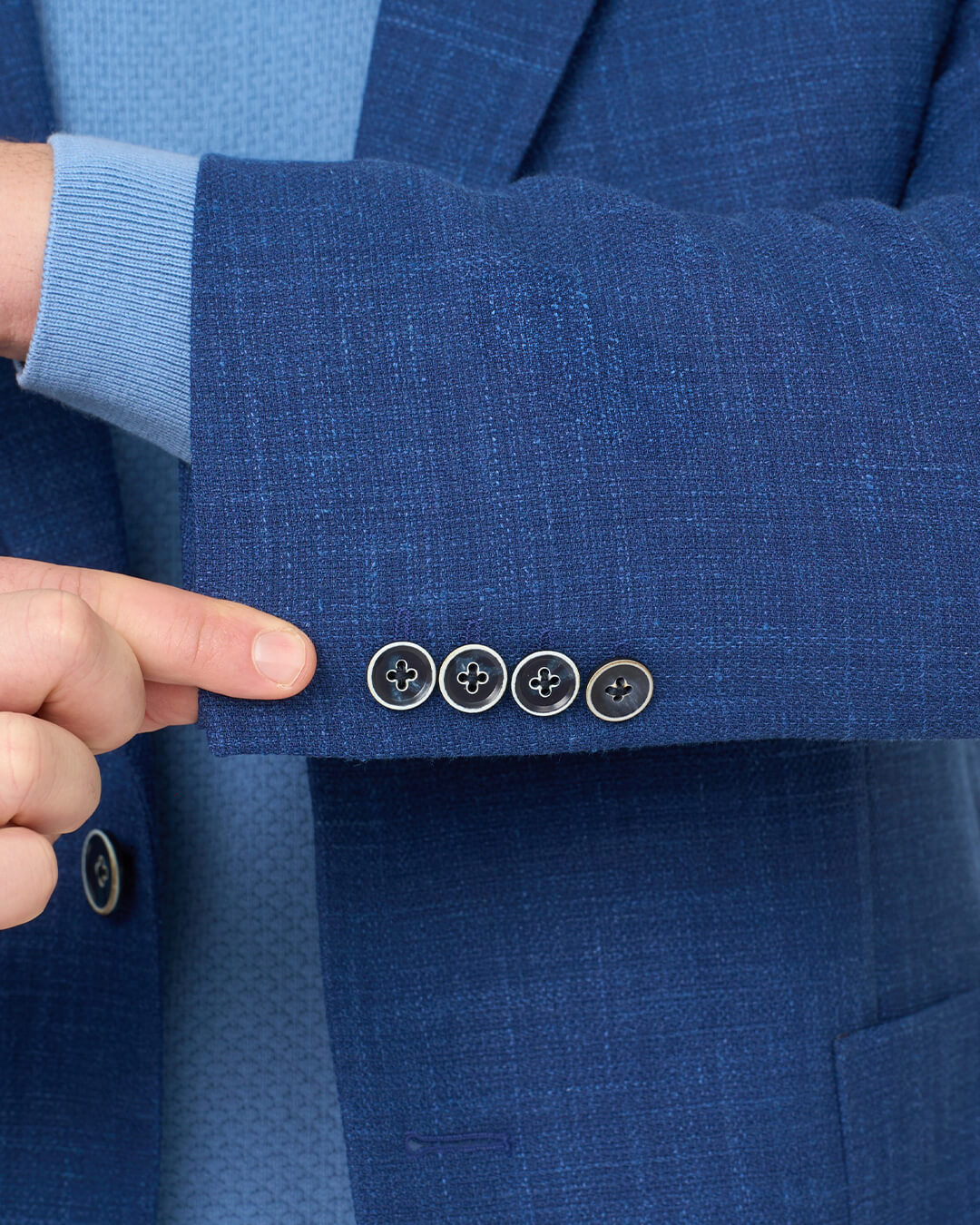 Royal Hopsack Wool Linen Blend Jacket