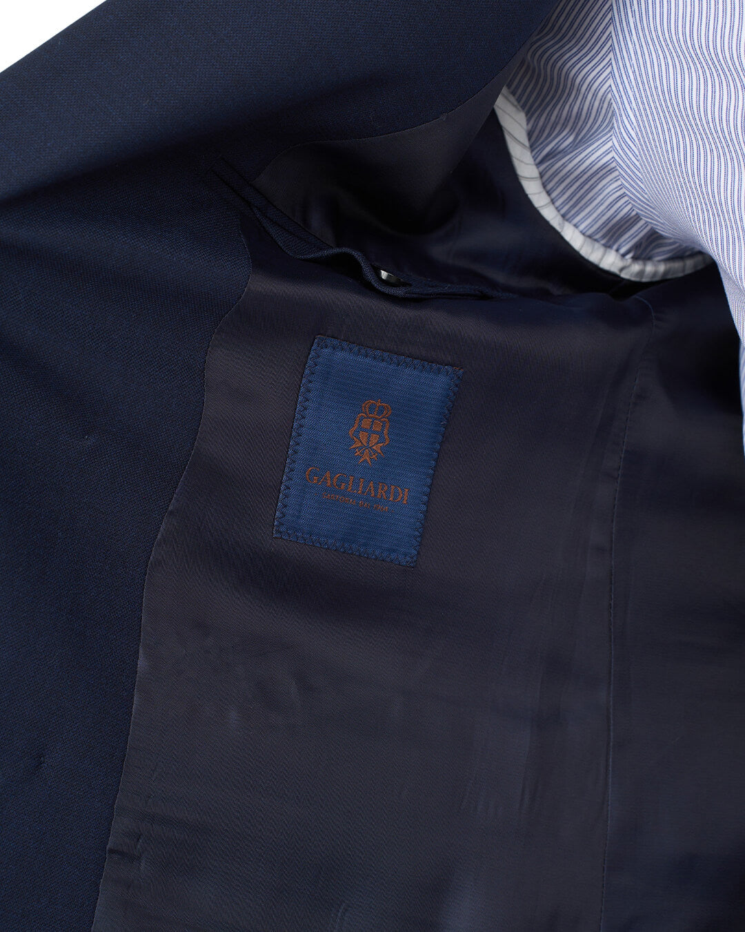 Gagliardi Navy Double Breasted Natural Stretch Super 110s Blazer