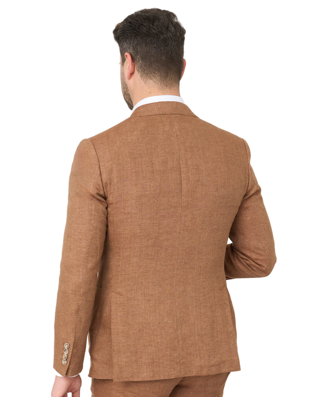 Rust Italian Delave Linen Jacket