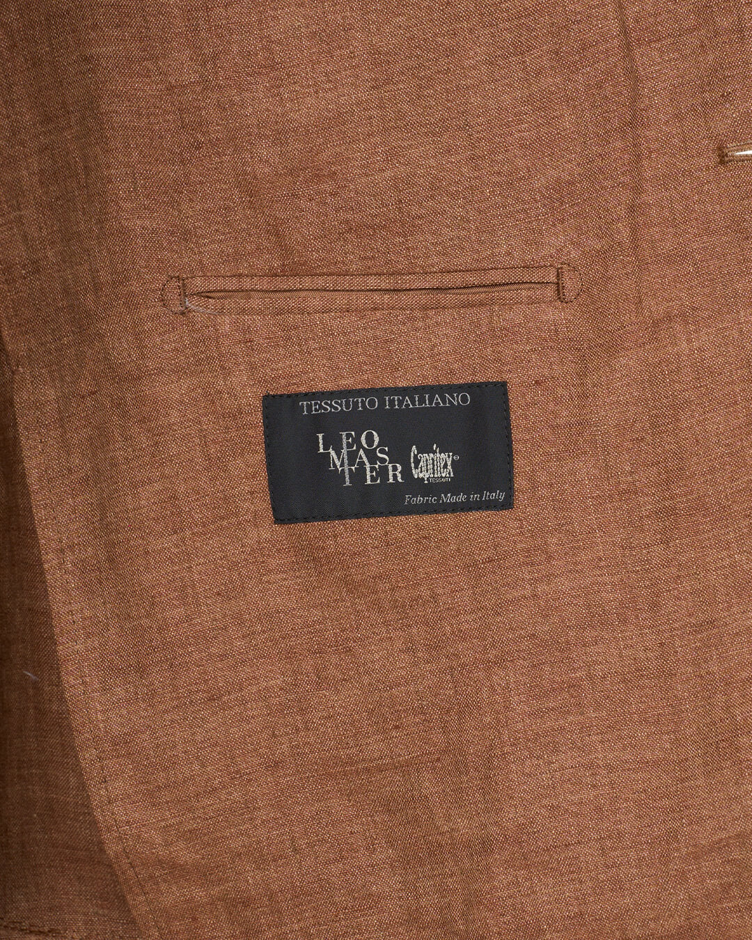 Rust Italian Delave Linen Jacket