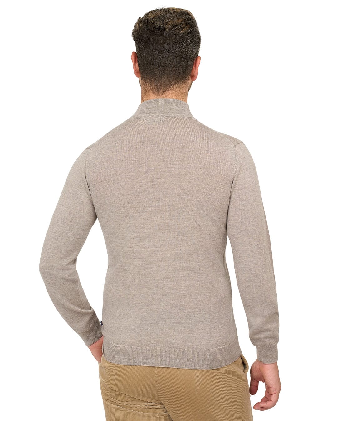 Gagliardi Beige Jumper Turtle Neck Merino Wool