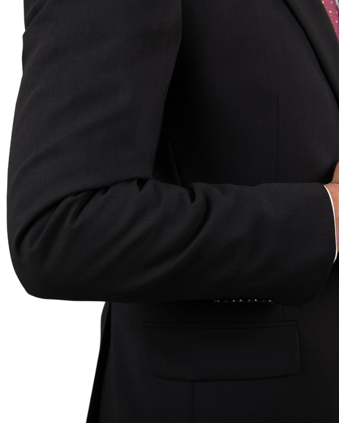 Gagliardi Black Plain Suit Jacket