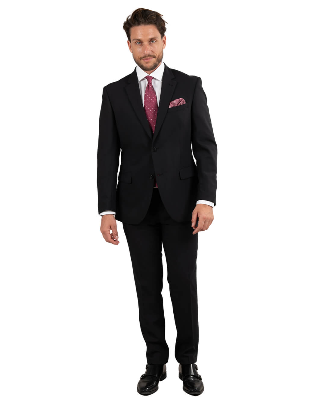 Black Plain Suit Jacket