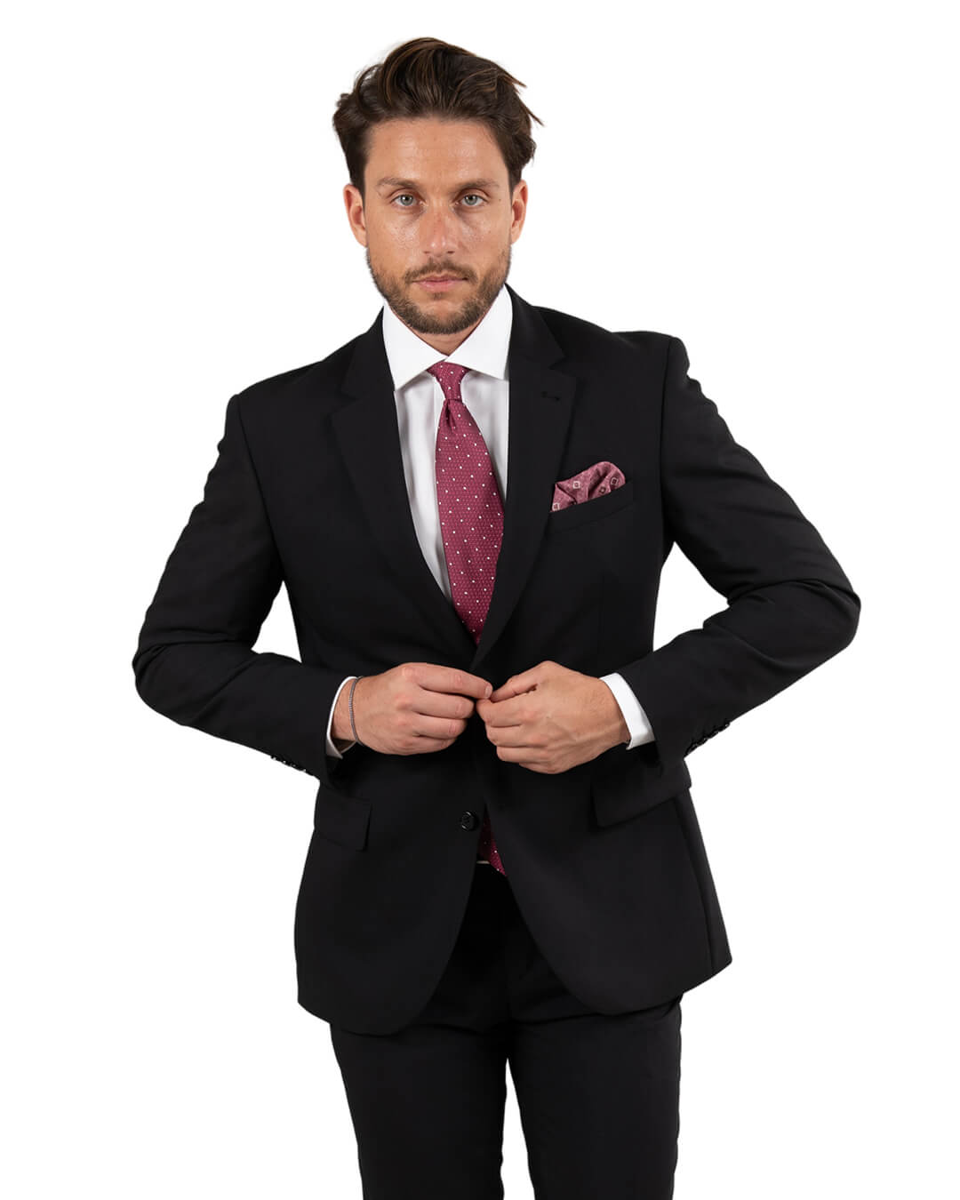 Black Plain Suit Jacket