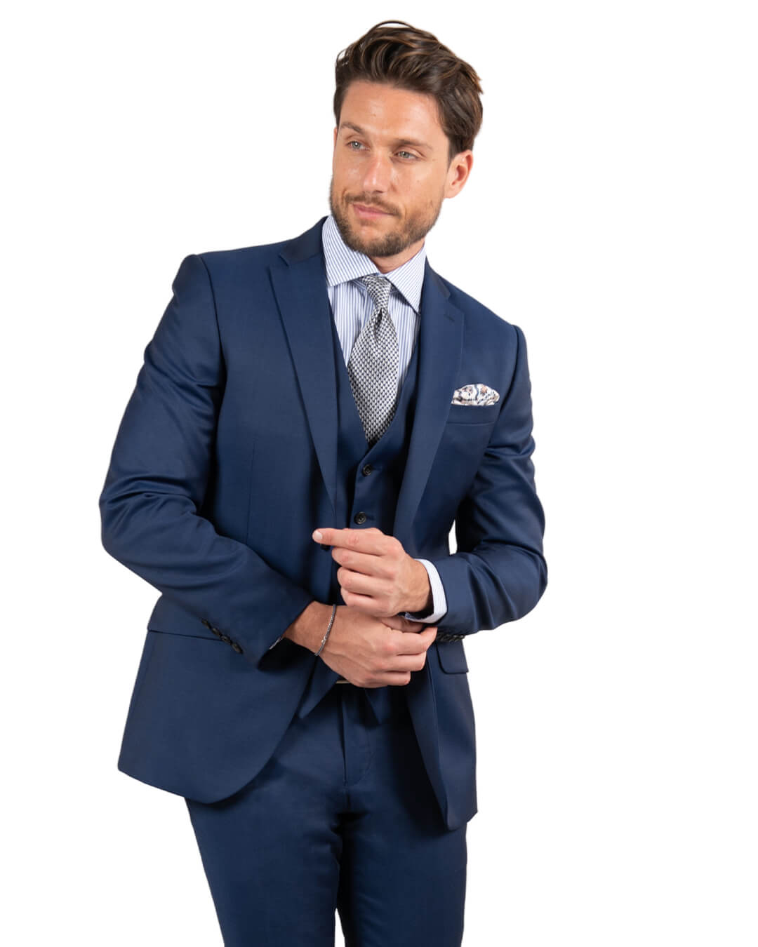 Royal blue jacket on sale suit