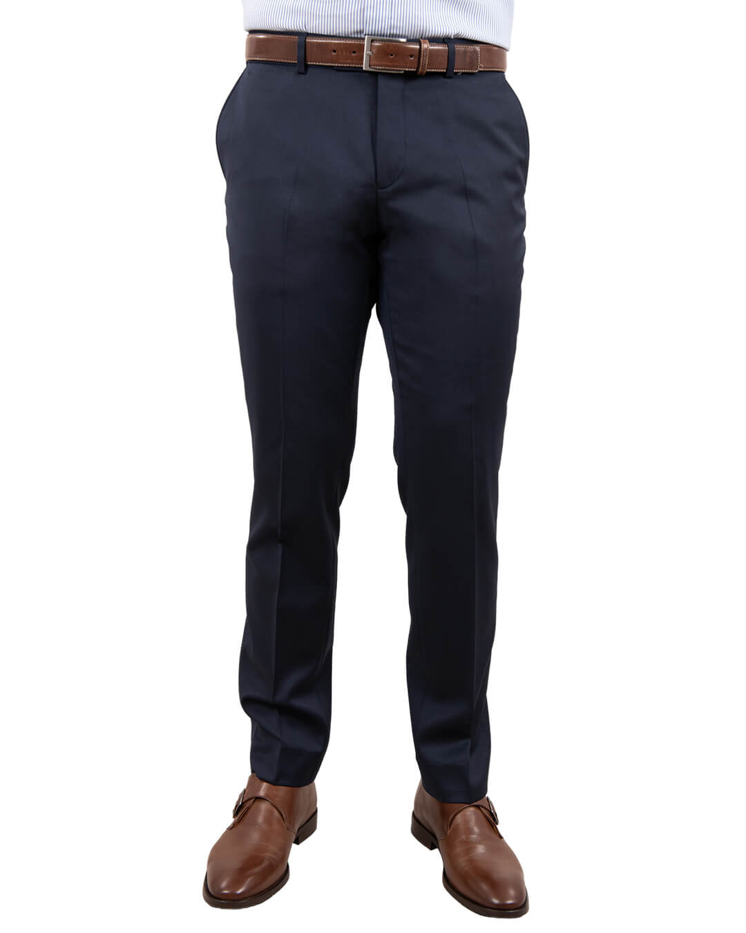 Reda Navy Twill Suit Trousers