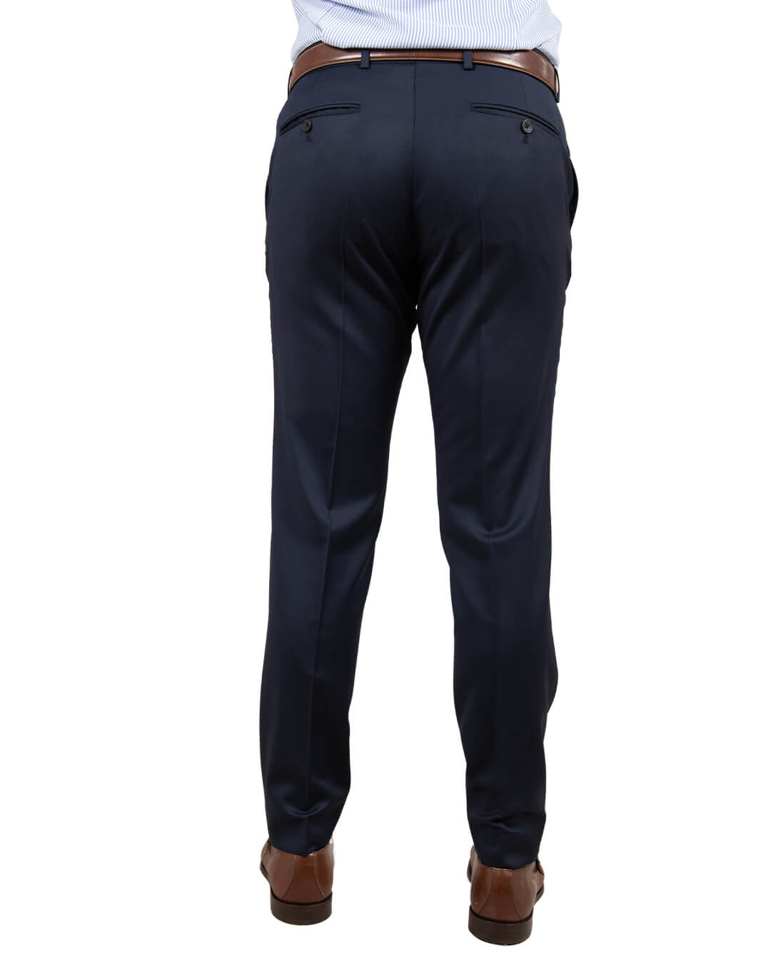 Reda Navy Twill Suit Trousers