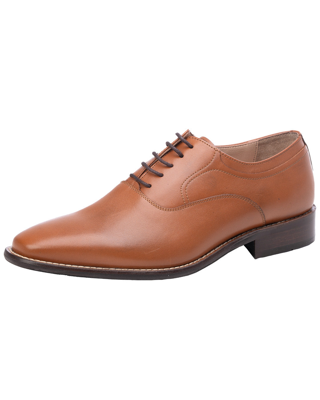 Tan Lace Up Leather Shoes