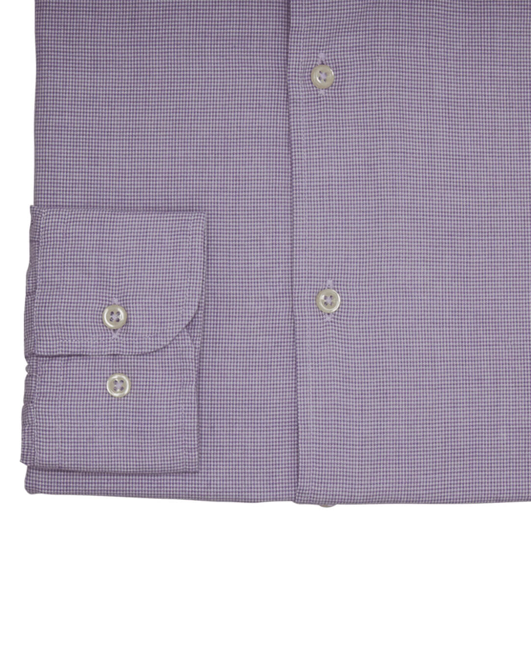 Purple Flannel Puppytooth Slim Fit Extreme Cutaway Shirt