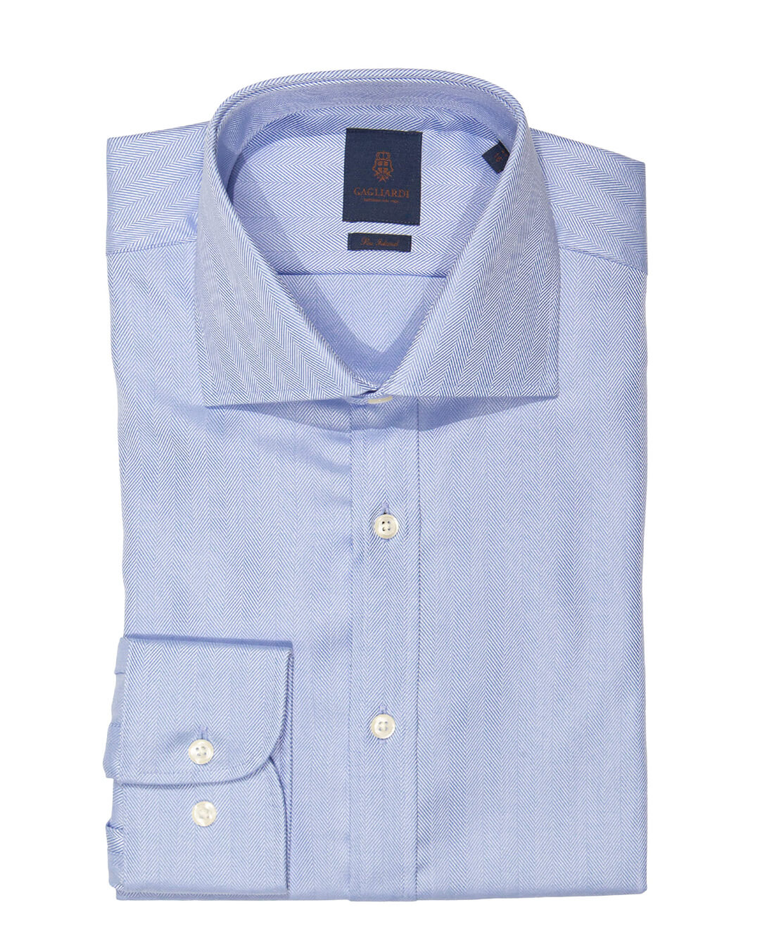 Koszula Sky Sea Island Cotton Herringbone Slim-Fit