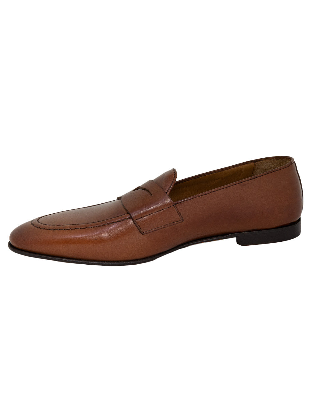 Gagliardi Tan Made in Italy Penny Loafers