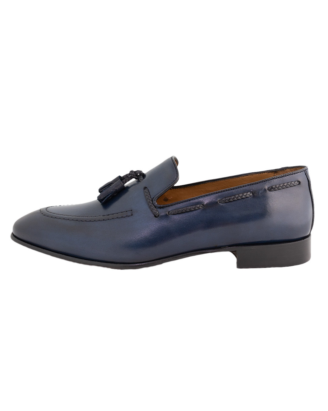 Navy Made In Italy Tassle Loafers