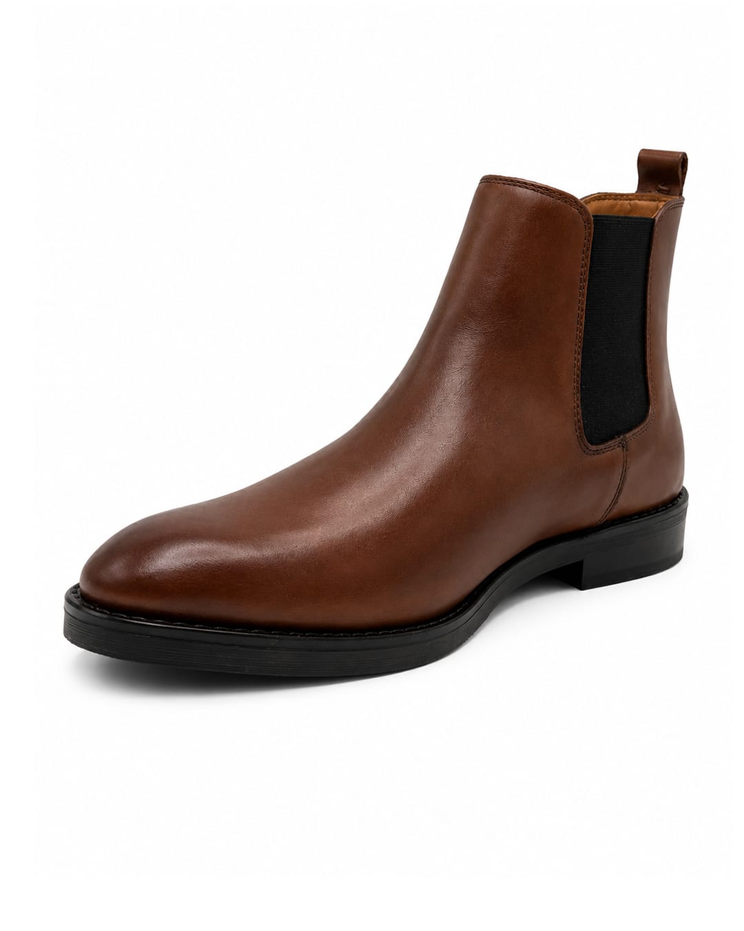 Gagliardi Tan Boots Chelsea Leather Stud Sole