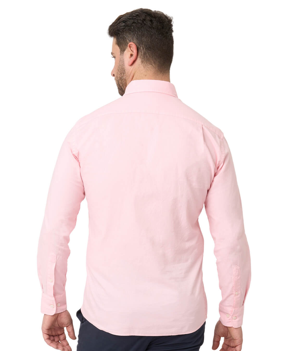 Pink Garment Dyed Oxford Button Down Shirt