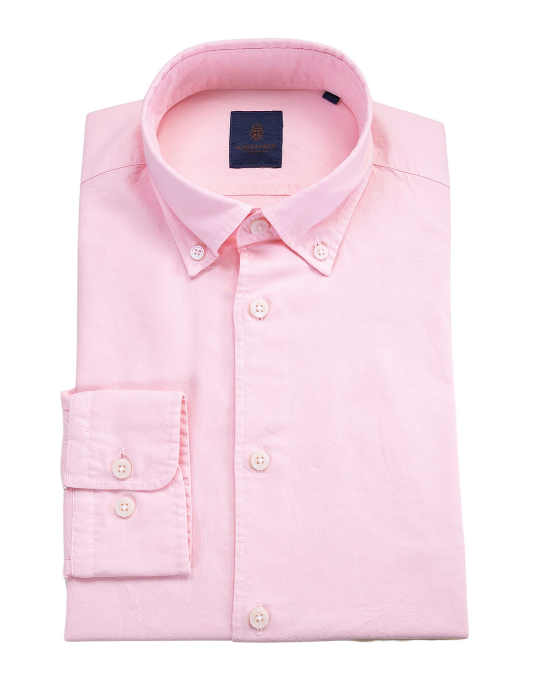 Pink Garment Dyed Oxford Button Down Shirt